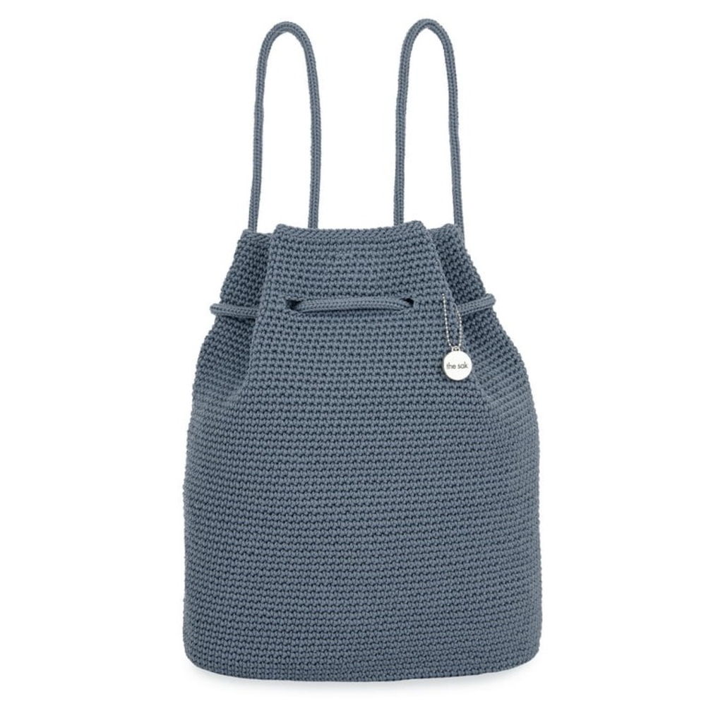 The Sak Dylan Slate Blue Knit Backpack